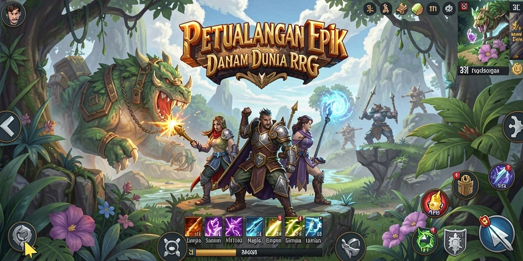 Screenshot utama 33L menampilkan aksi mendebarkan dalam dunia RPG.