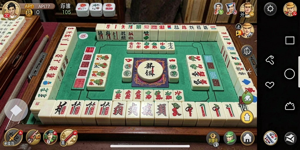 Tampilan menarik dari gameplay Mahjong di API77.