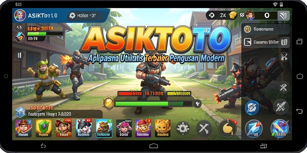 Tampilan antarmuka utama ASIKTOTO yang sederhana dan fungsional.