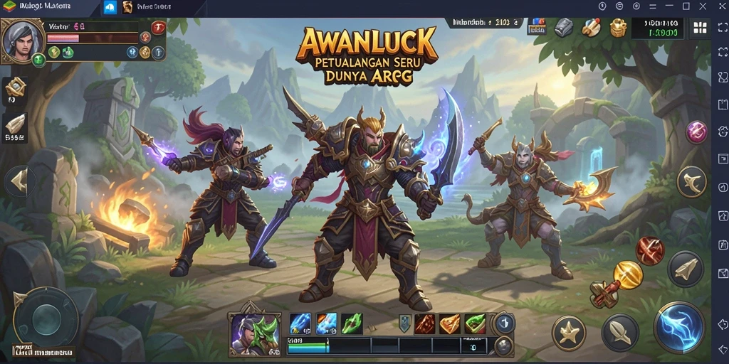Tangkapan layar dari gameplay seru dalam AWANLUCK.