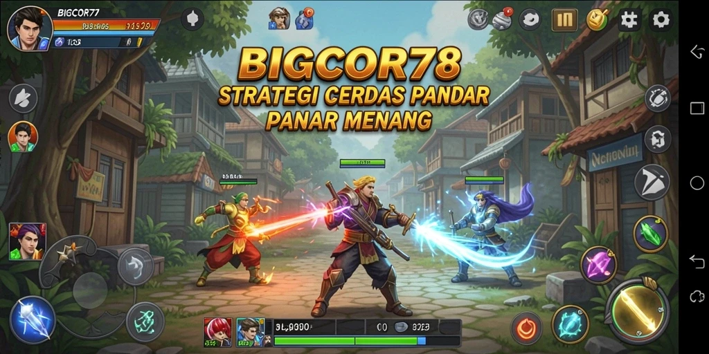 Screenshot menunjukkan strategi menaklukkan musuh dalam gameplay BIGCOR78.