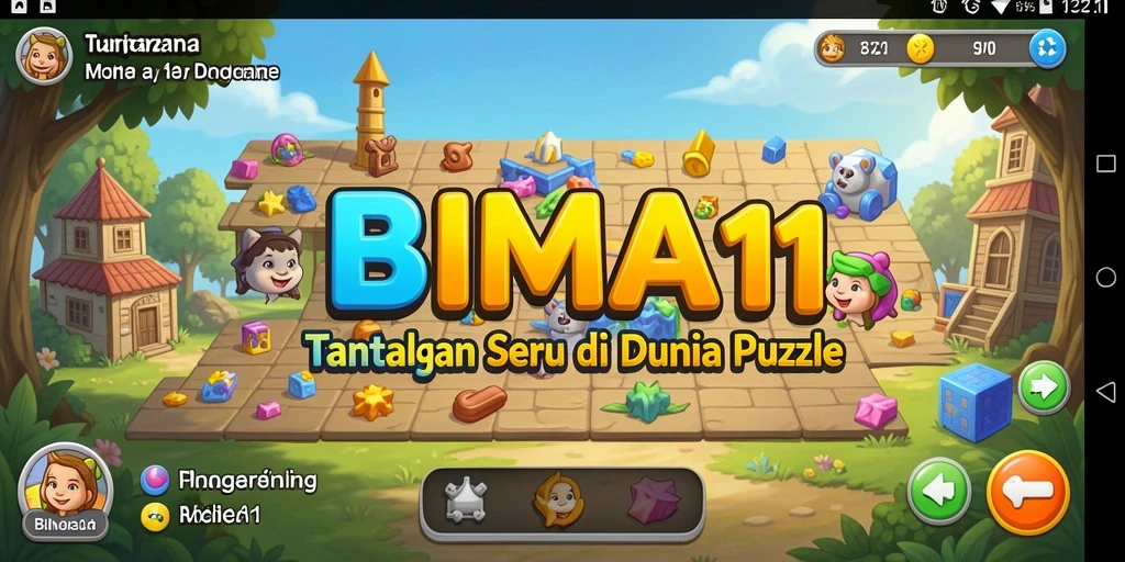 Tampilan gameplay BIMA11 dengan grafis menarik dan tantangan puzzle