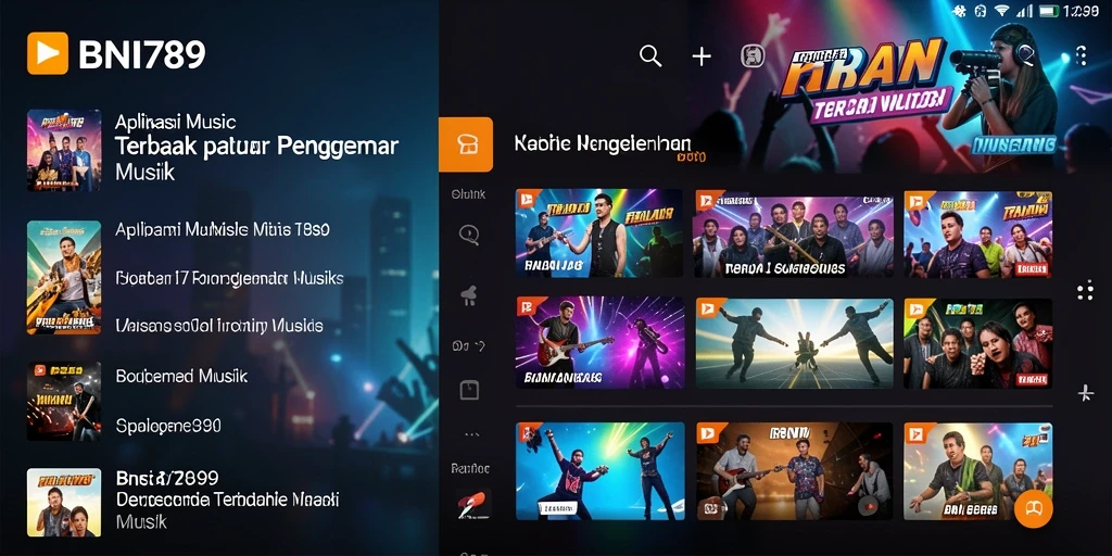 Tampilan gameplay seru BNI789 yang menampilkan kompetisi musik.