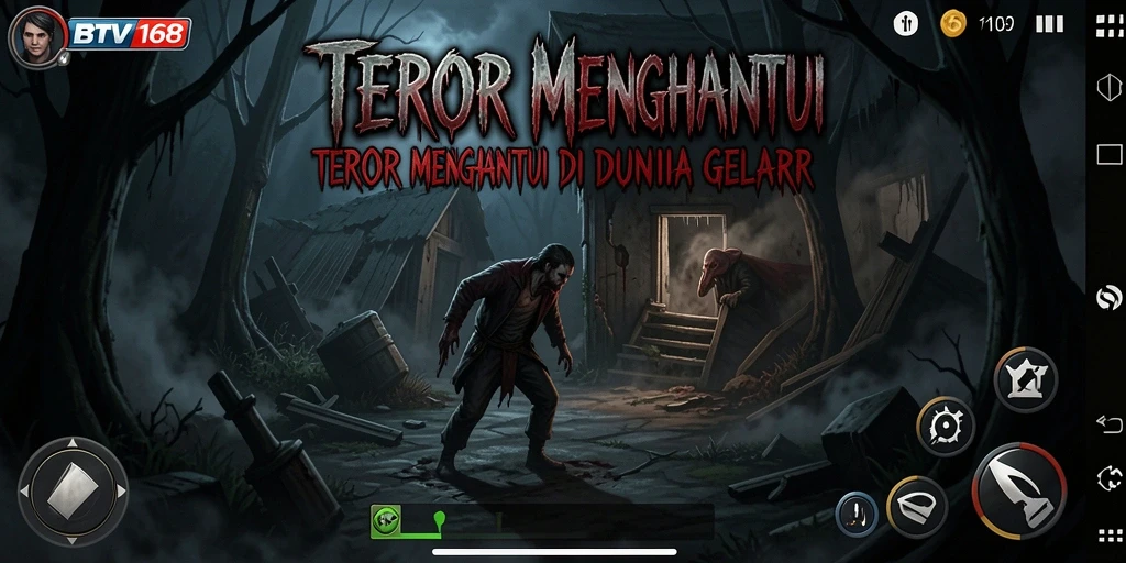 Tangkapan layar menampilkan suasana menegangkan dari gameplay BTV168.