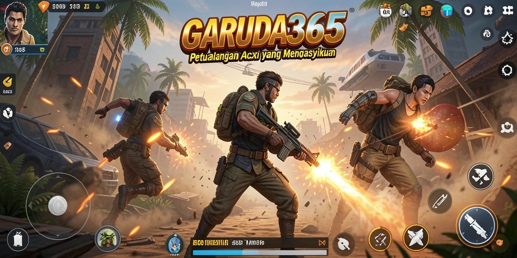 Tampilan gameplay seru dari GARUDA365 yang penuh aksi.