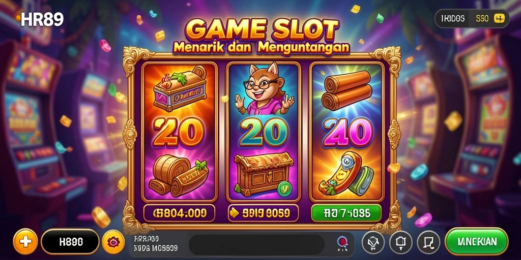 Tangkapan layar gameplay HR89 menampilkan pengalaman Slot yang seru.