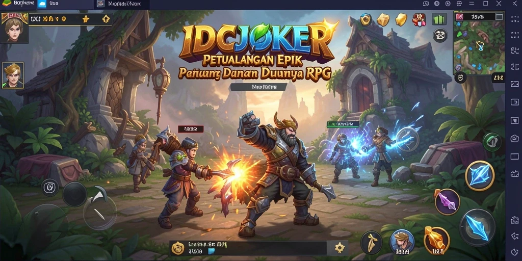 Tampilan gameplay seru dalam dunia RPG IDCJOKER.