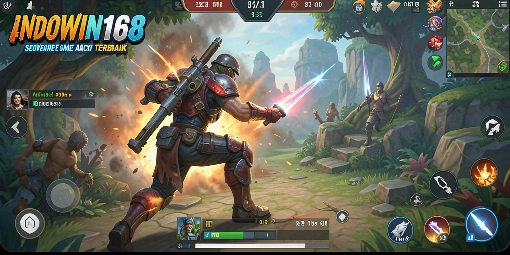 Tampilan gameplay seru di INDOWIN168 dengan aksi mendebarkan.