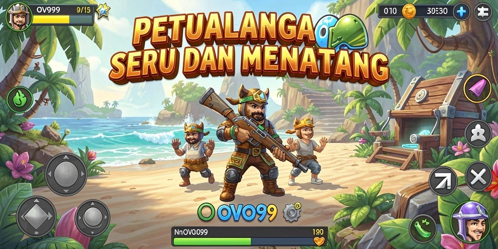 Tampilan gameplay OVO99 yang menantang dan seru.