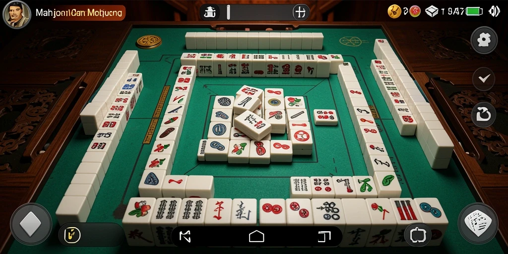 Screenshot gameplay PP7 menampilkan tantangan Mahjong yang seru.