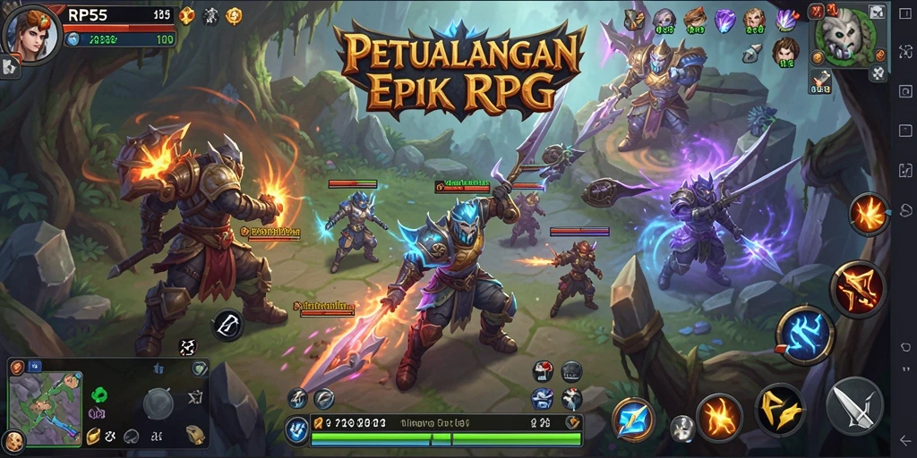 Tangkap momen epik dari gameplay RPG RP55.